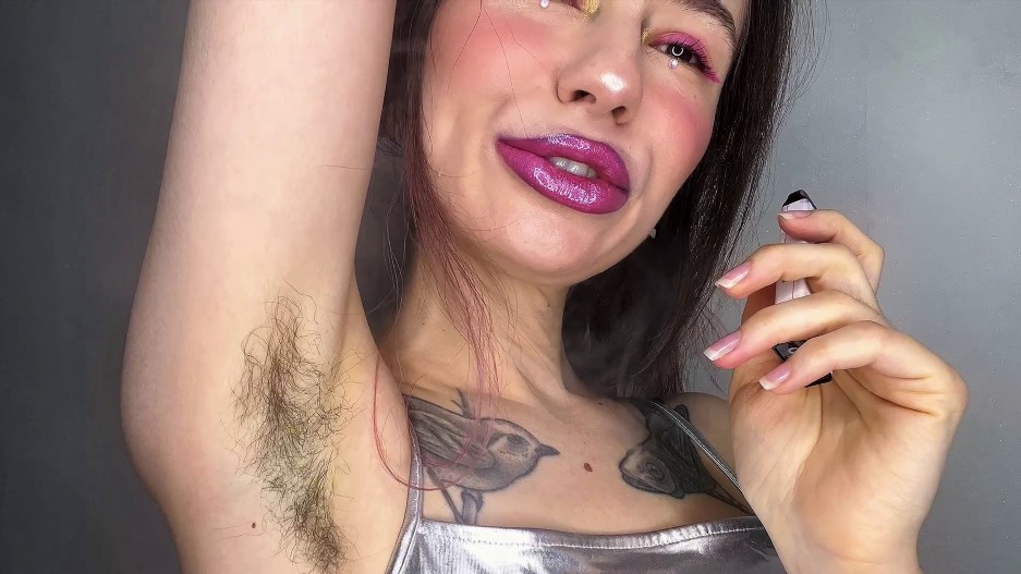 Sweet Mouth Game - Femmine Beauty Hairy Armpits -Handpicked Jerk-Off Instruction